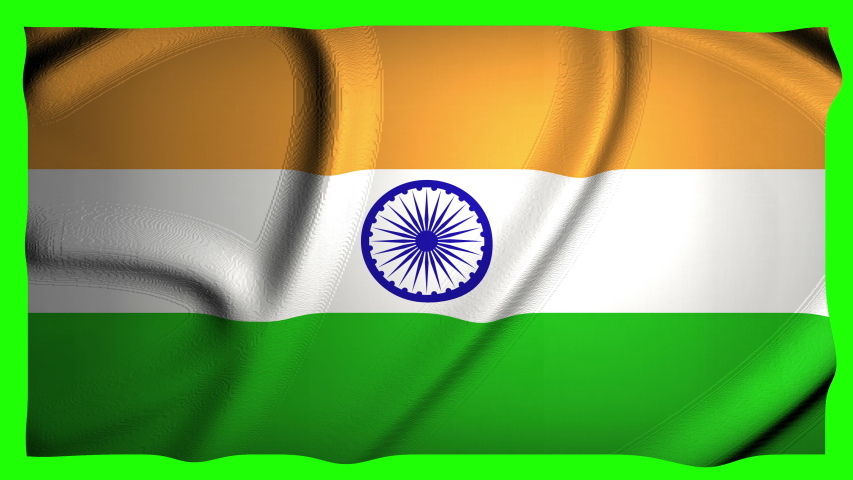 India Flag On Green Screen Stock Footage Video 100 Royalty Free 1033323017 Shutterstock