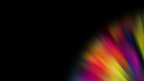 Rainbow Colors Rays Fan. Abstract animated wallpaper or background video ,gradient rainbow colored rays, 10 seconds duration.