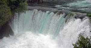 Skradin's Waterfall, Skradinski Buk, Krka Natural Park, Near Sibenik in Damaltia, Croatia, Real Time 4K