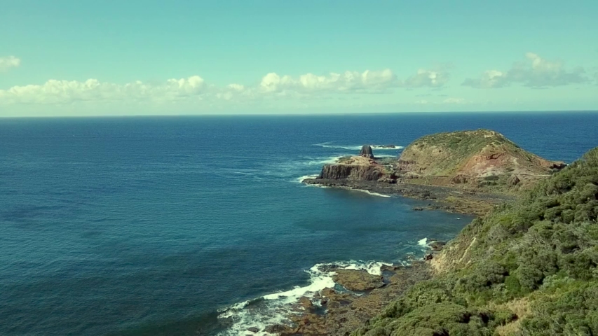 Coastal ocean view in one of the breath taking outlook in Melbourne, Australia.