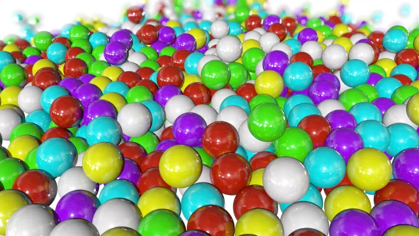 small plastic spheres