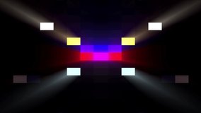 abstract pixel block moving seamless loop animation background New quality universal motion dynamic animated retro vintage colorful joyful dance music video footage