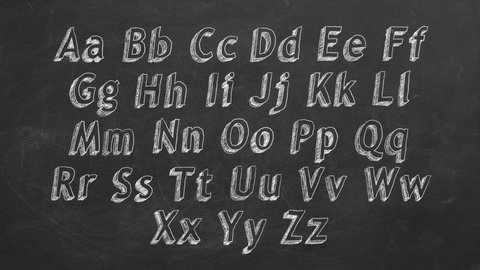 Font Pencil Vintage Alphabet Drawing Chalk Stock Vector (Royalty Free ...