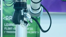Modern technology today. Robotic human arm is a manipulator. Modern prosthetic limbs. Future is now. The thumb is moving to the right. Futuristic bionic arm. - Powered by Shutterstock - Get 15% off with code: PIKWIZARD15