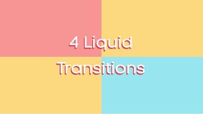 Pack of hand drawn water liquid transitions.