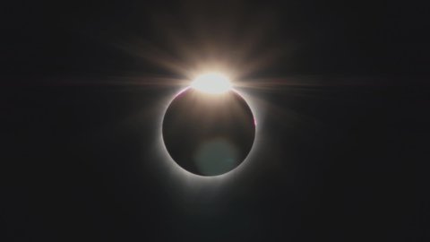 Amazing total solar eclipse with diamond ring that happened in 2017.