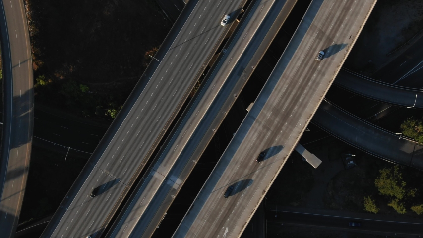 Drone shots of I-5 near Tacoma Washington in 4k.