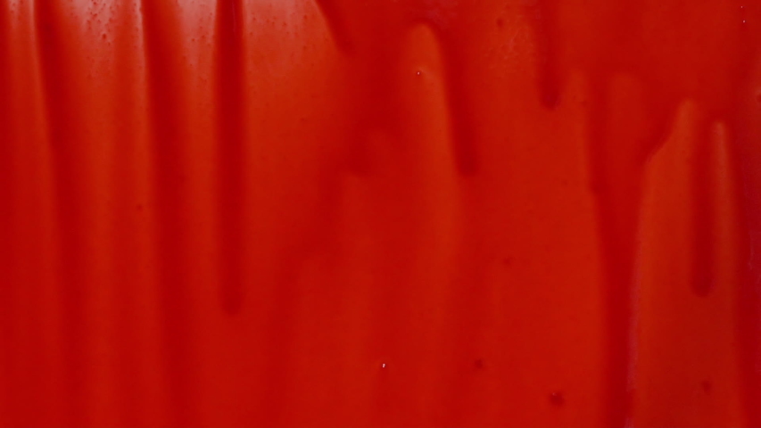 streaks blood pouring on white surface Stock Footage Video (100%