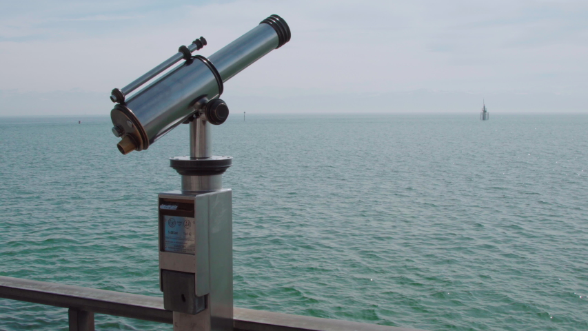 telescope with view to lake