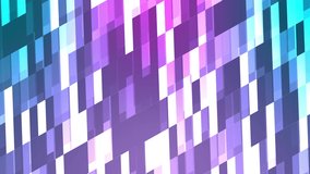 Colorful pixels gradient background. Seamless loop animation. Slow motion glowing geometric tiles with shine light. 4k video.