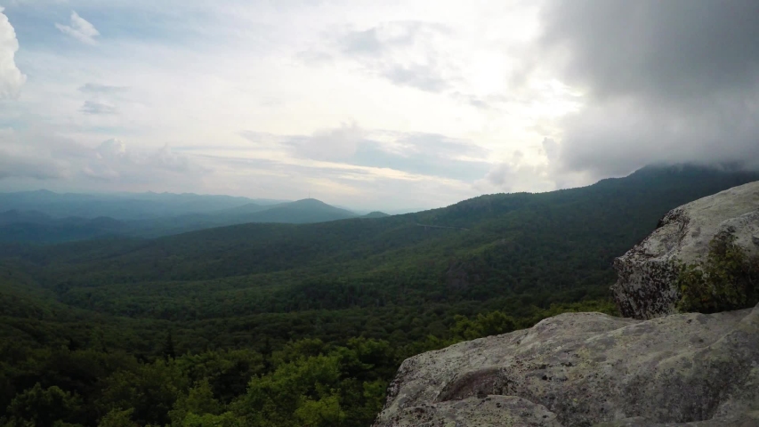 Rough ridge overlook viewing area off blue ridge parkway