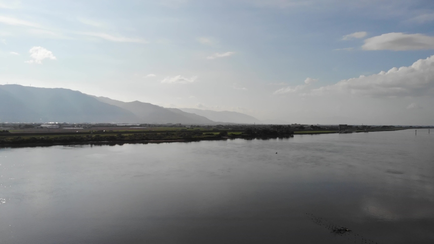 Kiso  Nagara River  Drone Gifu Prefecture Mie Prefecture Japan
