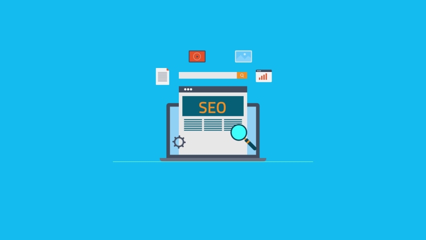 Seo optimization, Website seo marketing conceptual animated explainer video clip