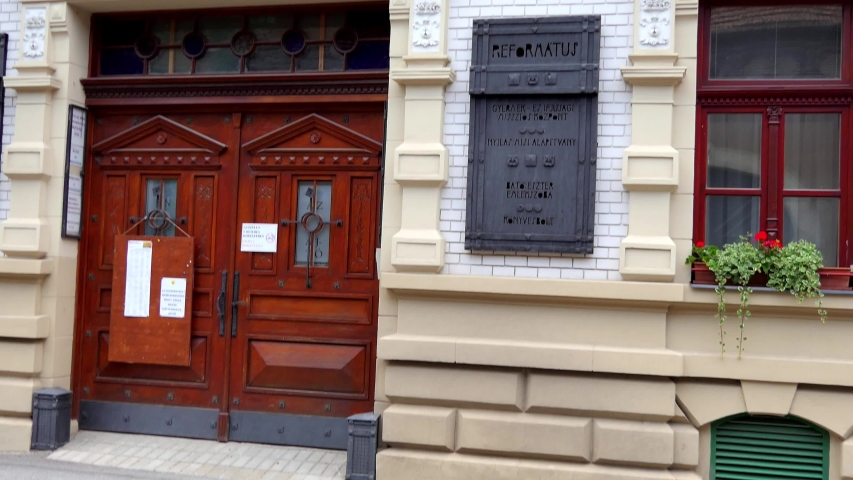 MISKOLC, HUNGARY - JULY 10 2017: Episcopal Office of the Reformed Church District of Tiszaninnen in Miskolc, Hungary.