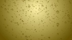 Gold champagne bubbles. Ideal to use for Christmas, celebration and party videos as background.