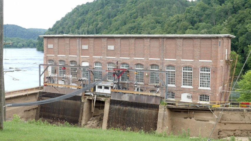 Fries Virginia. Hydro Electric plant beside New River