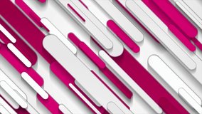 Pink and grey diagonal abstract stripes. Technical geometric modern motion background. Seamless looping. Video animation Ultra HD 4K 3840x2160