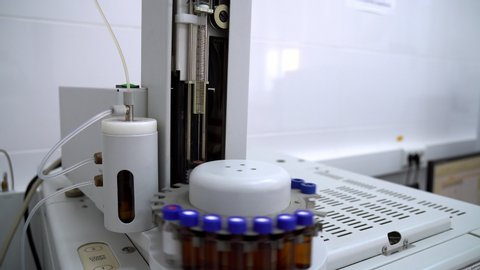 laboratory spectrometer close up, medical laboratory equipment, Equipment for laboratory research, Modern laboratory equipment