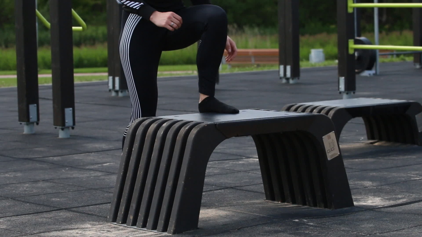 Outdoor kinky street gym