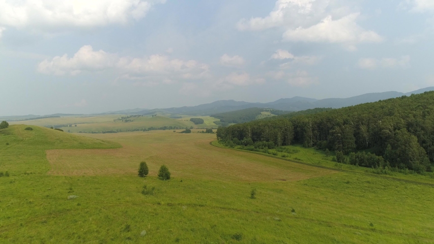 Aerial View On Summer Landscape 스톡 동영상 비디오(100% 로열티 프리) 1033819343 | Shutterstock