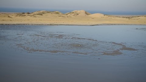 Salse mud pond in Gobustan, Azerbaijan.