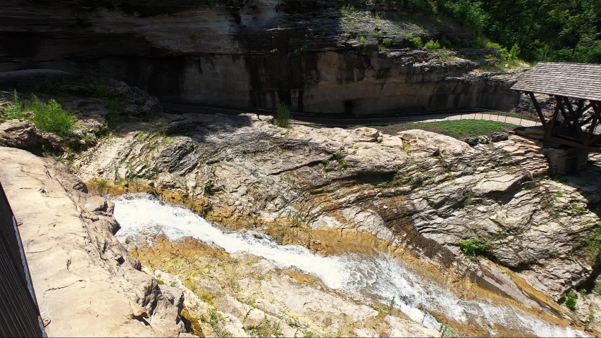 Waterfall at Table Rock Missouri.