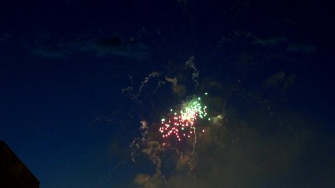 Fourth of July fireworks in Boulder, Colorado