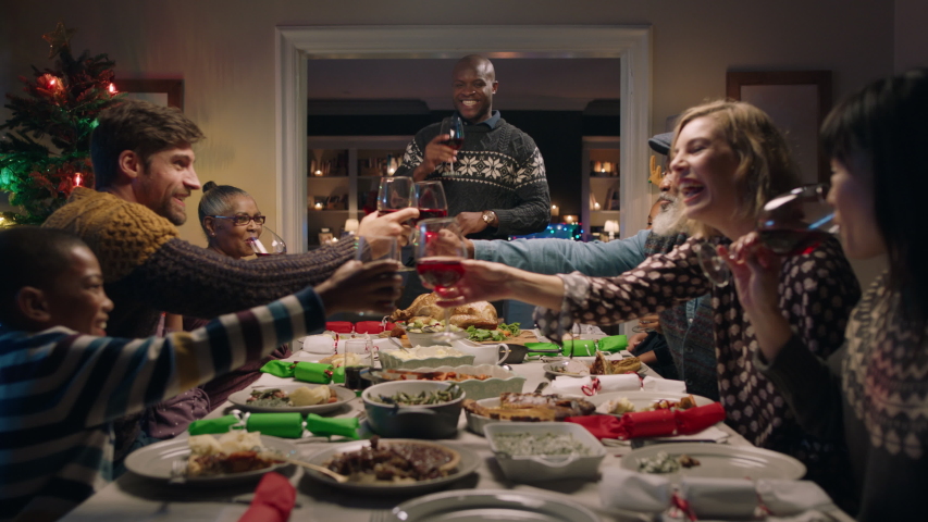 Christmas Dinner African American Family Stok Videosu 100 Telifsiz 1033926962 Shutterstock