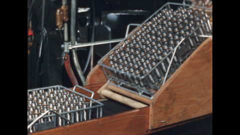 1950s Racks Metal Bullet Shell Casings Stock Footage Video (100% ...