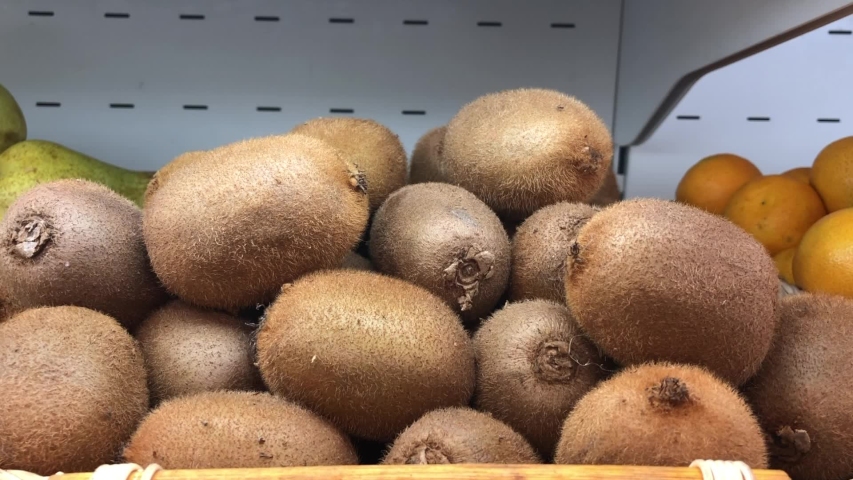 ripe kiwi in the store