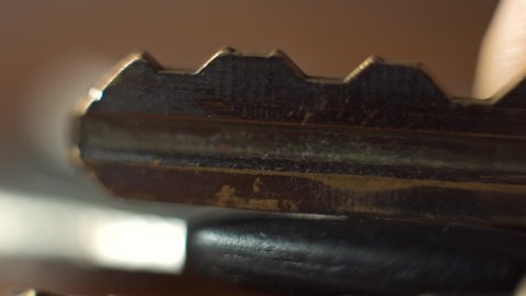 Bokeh on Macro keys extreme close-up