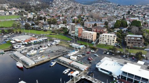 Hobart, Tasmania, Drone video recording