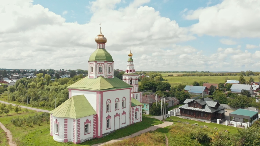 A village landscape - church architecture - Suzdal, Russia