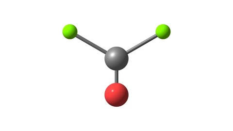 Chlorofluorocarbon Molecule Molecular Structure Cfc11 Compound Stock ...