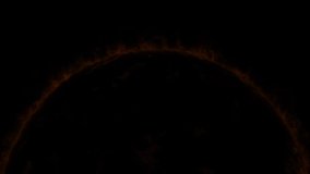 Realistic Closeup sun surface star