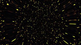 Abstract hyperspace jump background. Seamless loop animation. Slow motion neon glowing with starry light. 4k video.