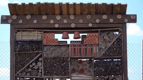 Big bug hotel for the useful and beneficial insects, 4k