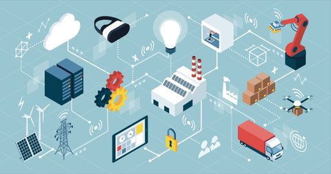 Industrial internet of things, innovative manufacturing and smart industry: isometric network of concepts