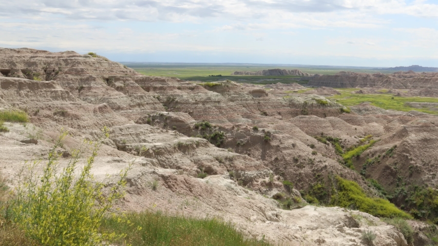 Badlands national park in South Dakota