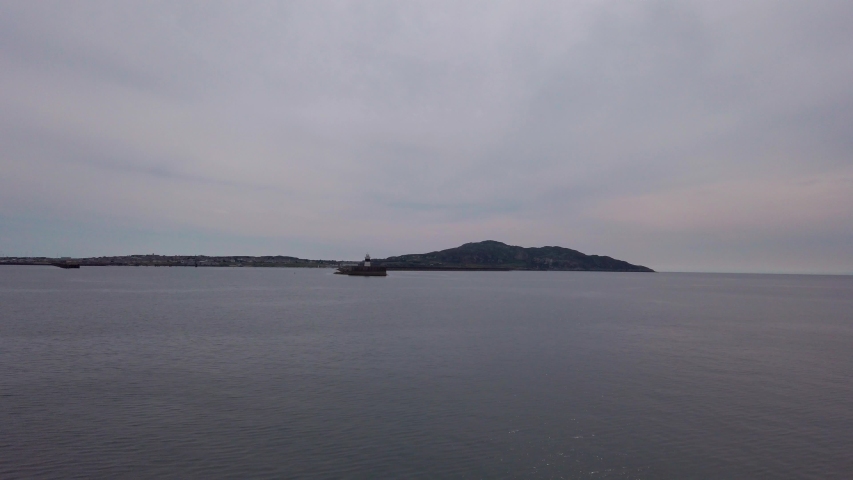 Dublin sunset view over the Irish Sea