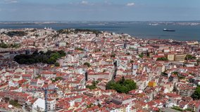 Aerial View of Lisbon, Lisboa, City Panorama, Portugal