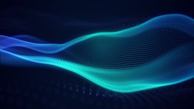beautiful abstract wave technology background with blue light digital effect corporate concept - Powered by Shutterstock - Get 15% off with code: PIKWIZARD15