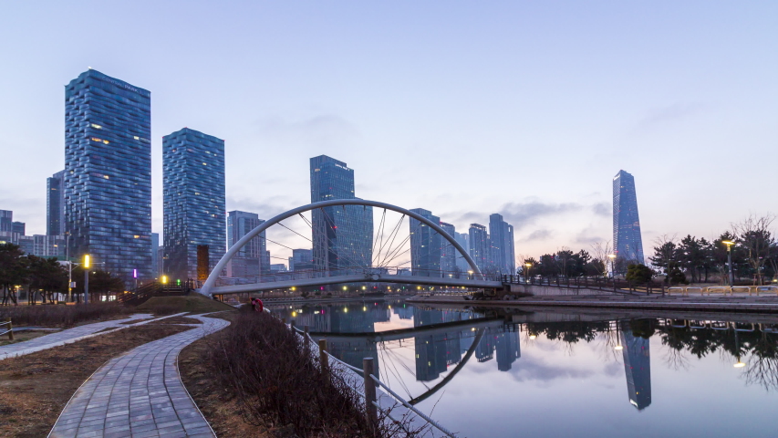 Incheon,Central Park at  Songdo International Business District , South Korea