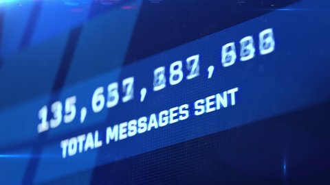Sms, text, email spamming, bots sending messages, server under attack, hacking. High number of messages sent