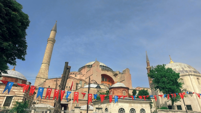 Hagia Sophia in Istanbul Turkey - architecture religion background