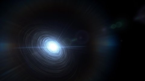 Galactic vortex against a deep space background ANIMATION
