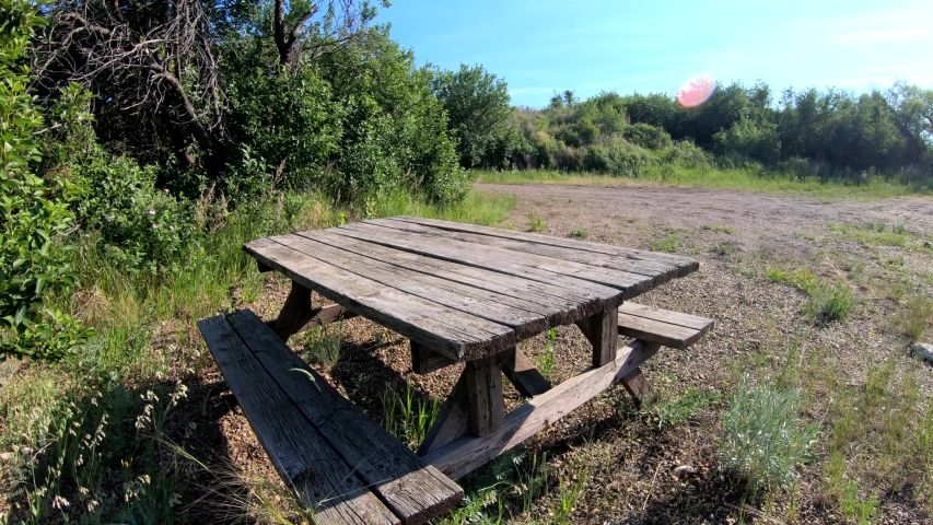 Sitting bench in the park on a sunny day. ( 4k footage )