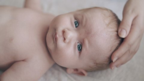 Adorable Infant With Crystal Blue Stock Footage Video 100 Royalty Free 1034443883 Shutterstock