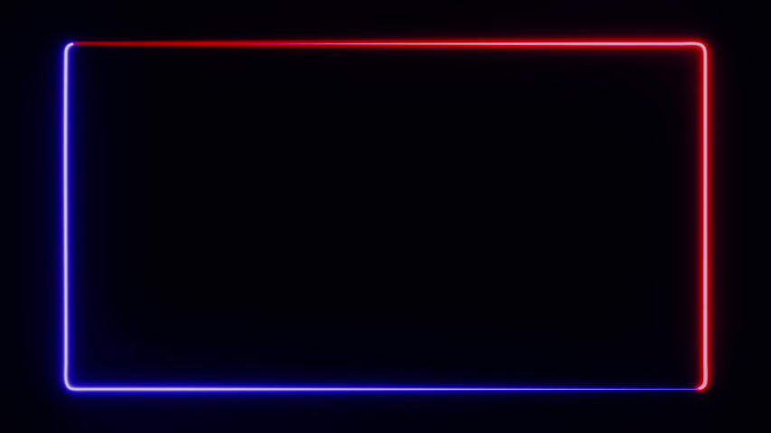 glowing rounded box animation red blue Stock Footage Video (100%