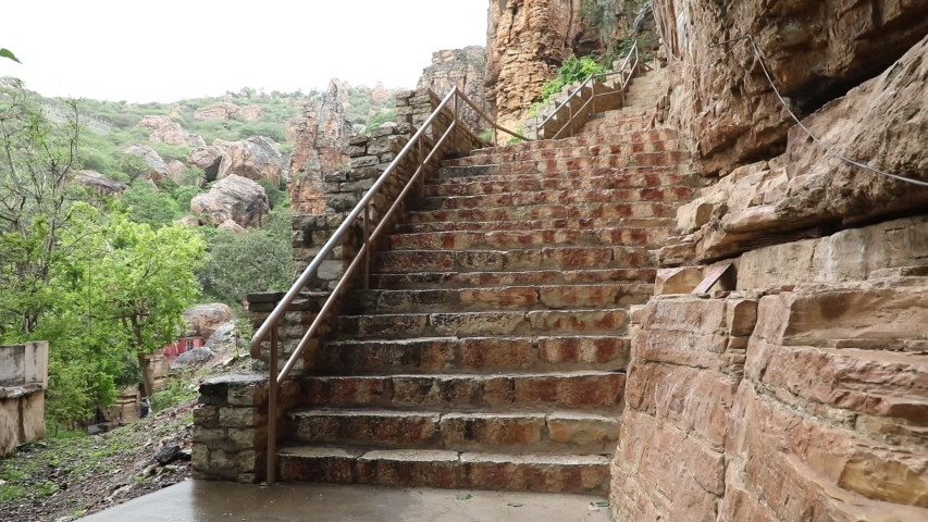Staircase at Temple rural area